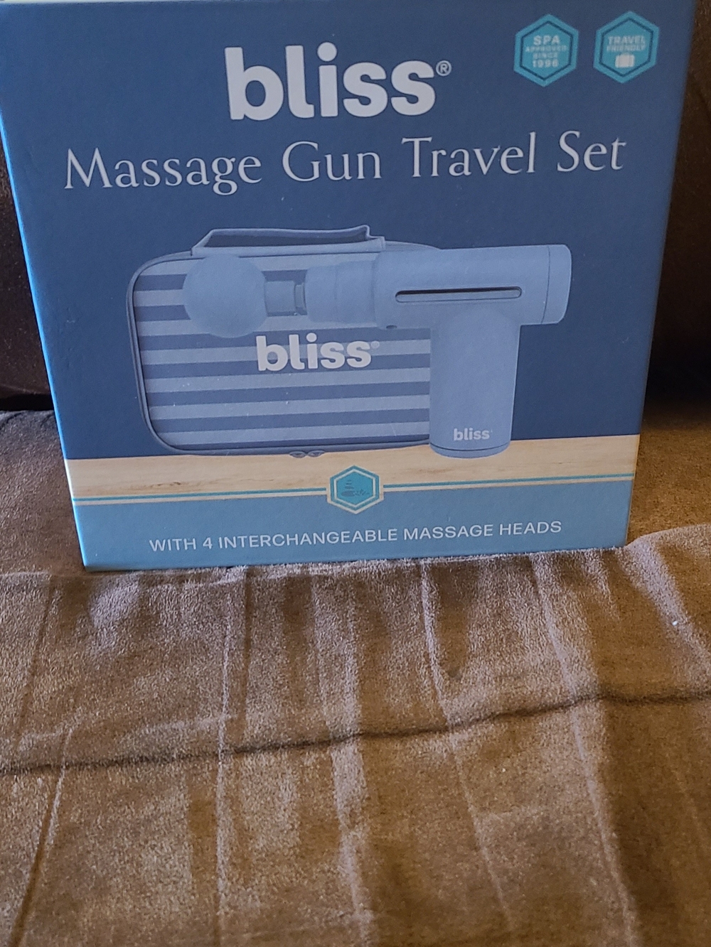 bliss Massage Gun Travel Set - Blue